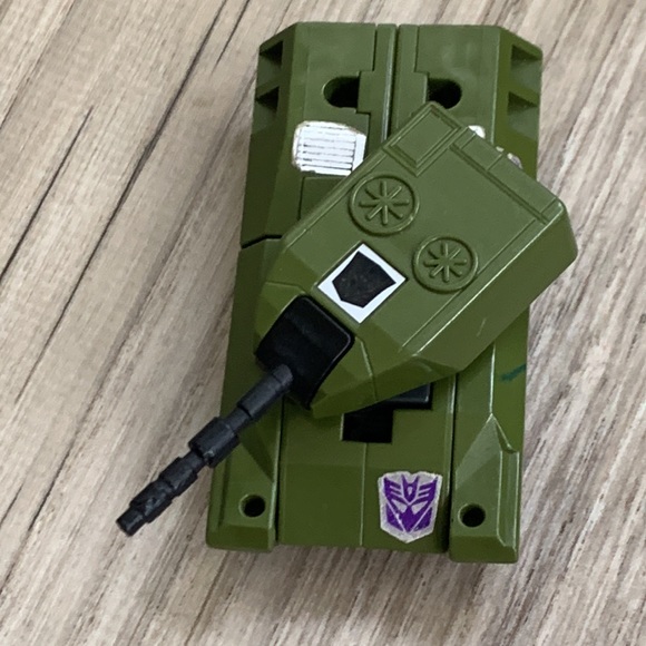 Mini Tranformer Army Tank Military Vehicle Robot Transforming Play toy Vintage - Picture 8 of 8